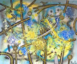 Spring-virus, 120x100, acrylic, canvas