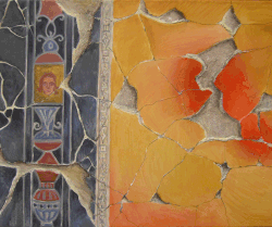 Pompei-wall, 80x60, acrylic, oil, canvas, 2005