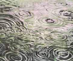 Rain-water, 40x29, print, aquarelle, paper, 2017