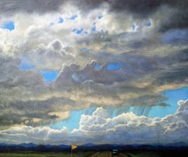 Storm, 93x72, acrylic, oil, canvas, 2020