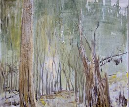 Rain-forest, 80x70, acrylic, oil, canvas