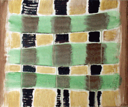 Green streaks, 61x43, acrylic, paper
