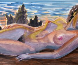 lavabeach-dream, 59x42, aquarele, paper, 2012