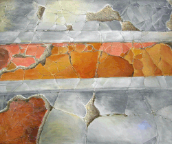 Pompei-strips, 80x60,acrylic, oil, canvas, 2005