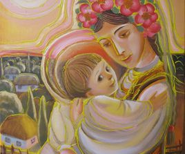 Ukraine madonna, 40x50, oil, canvas, 2016
